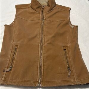 Twist Brand camel colored vest.